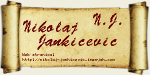 Nikolaj Jankićević vizit kartica